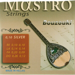 Χορδές Mastro Μπουζουκιού 8χορδου Silver 010 Light Set