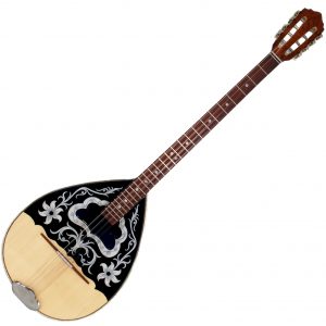 SOLIST ZN Professional Μπουζούκι Τετράχορδο Μαύρη Φιγούρα Γυαλιστερό