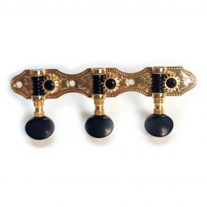 Κλειδιά DJ Pro Χρυσά με Μαύρα Buttons για 6χορδο Μπουζούκι