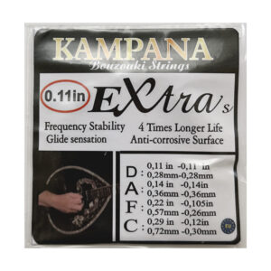 Χορδές ΚΑΜΠΑΝΑ EXTRA's 0,11 για Οκτάχορδο
