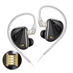 KZ Decet Tuning Ακουστικά In-Ear σε μαύρο χρώμα